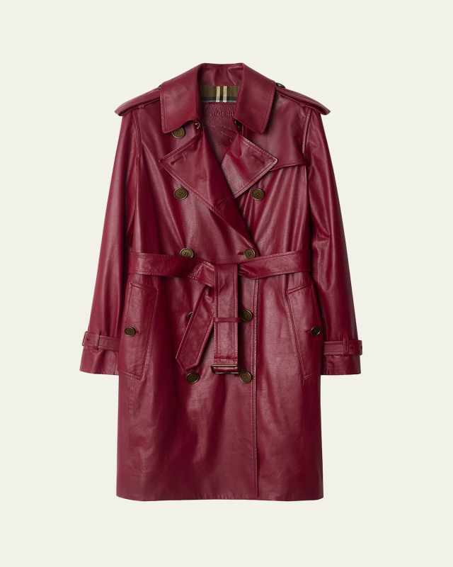 Kensington Leather Trench Coat